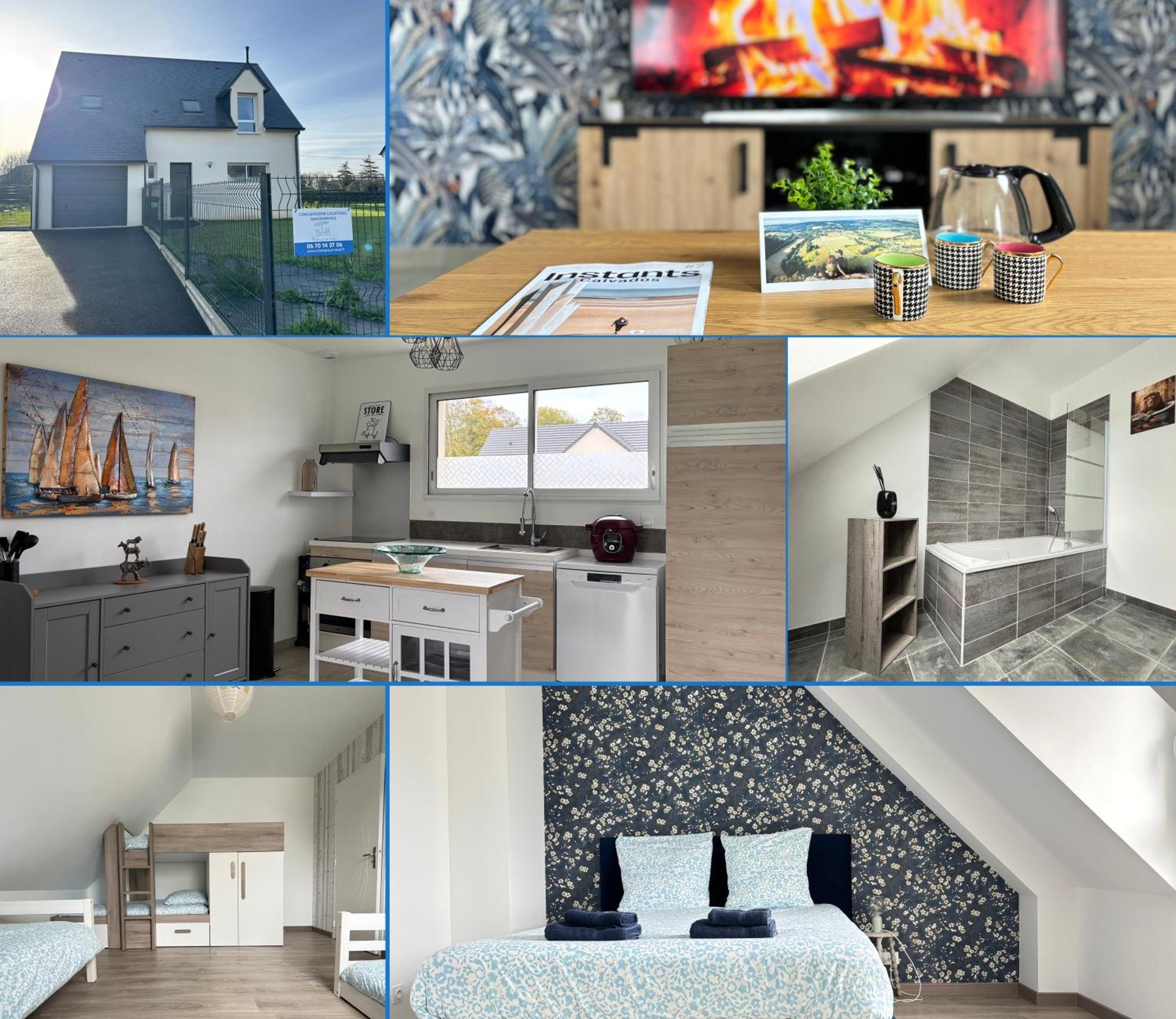 Holiday home Les Dunes, Maison Neuve 8 P Bien Equipee Jardin Clos, Parking, Garage A 850 M De La Et Centre Bourg, Sur Plages Du Debarquement Pres Arromanches Et Bayeux Asnelles