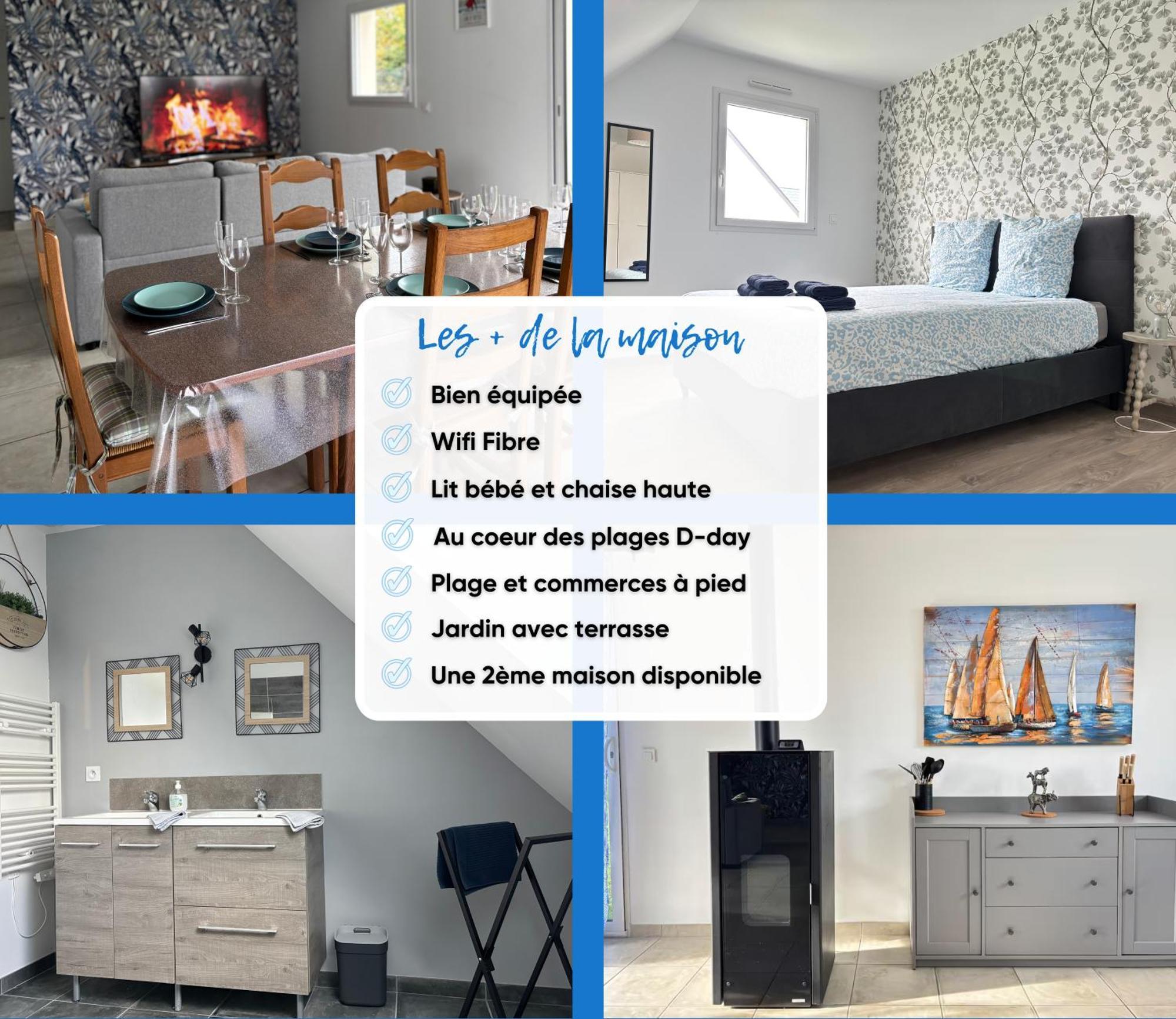 Les Dunes, Maison Neuve 8 P Bien Equipee Jardin Clos, Parking, Garage A 850 M De La Et Centre Bourg, Sur Plages Du Debarquement Pres Arromanches Et Bayeux Holiday home