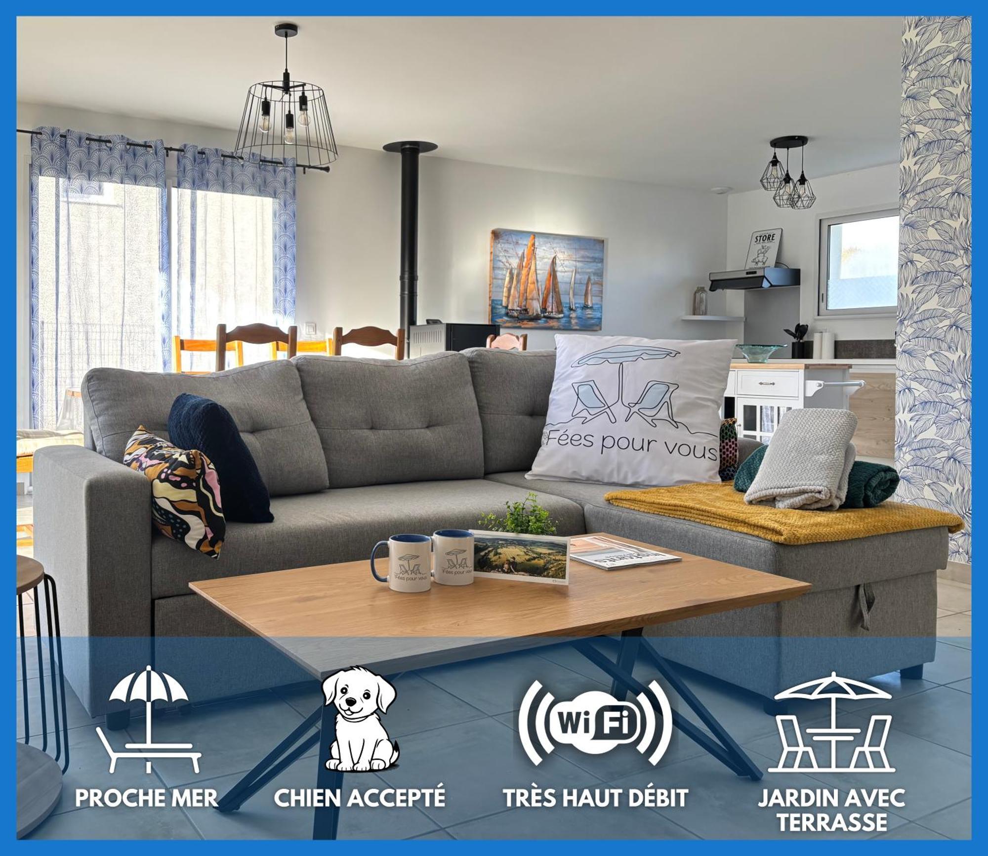 Les Dunes, Maison Neuve 8 P Bien Equipee Jardin Clos, Parking, Garage A 850 M De La Et Centre Bourg, Sur Plages Du Debarquement Pres Arromanches Et Bayeux Holiday home Asnelles